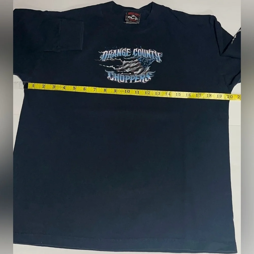 Y2K Orange County Choppers Long Motorcycle Biker Sleeve Graphic T-Shirt - Picture 6 of 9